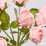 edg enzo de gasperi edg enzo de gasperi rosa bouquet x9 con foglie h 46 cm pianta artificiale colore rosa ean 8059824634108