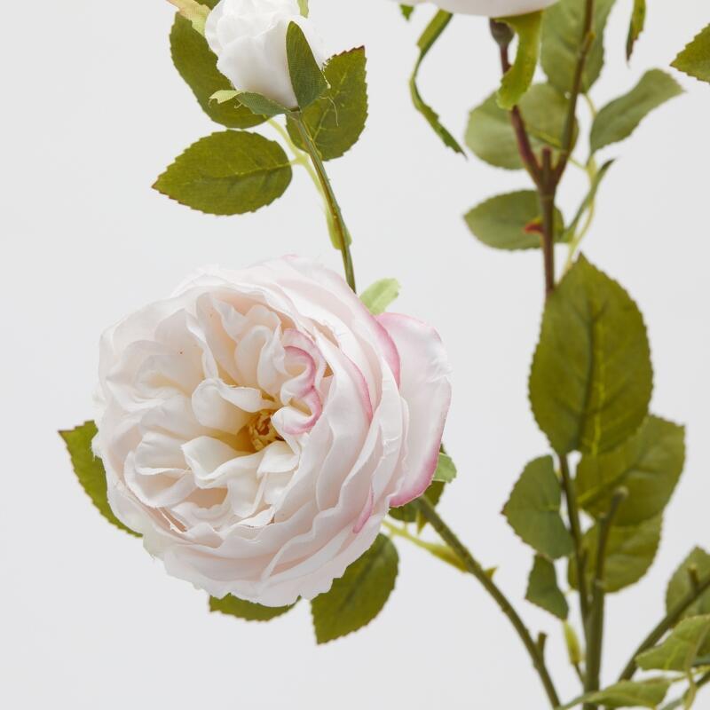 edg enzo de gasperi edg enzo de gasperi rosa sonia ramo x3 con foglie e bocciolo h 65 cm pianta artificiale rosa chiaro ean 8059824475275