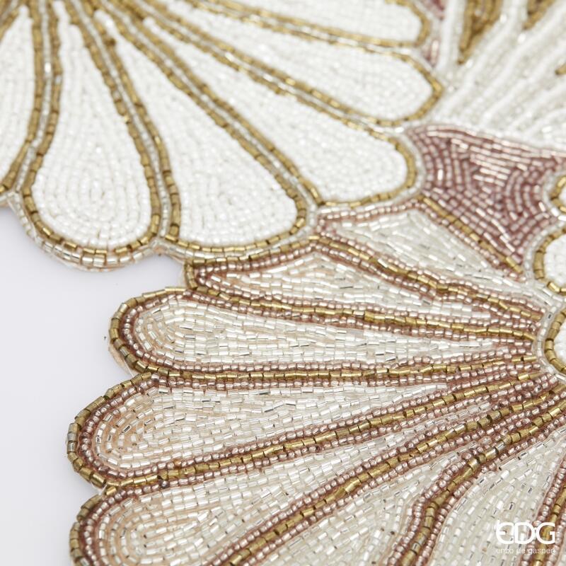 edg enzo de gasperi edg enzo de gasperi runner conchiglie di natale l 90 cm l 30 cm rose gold ean 8059824596185