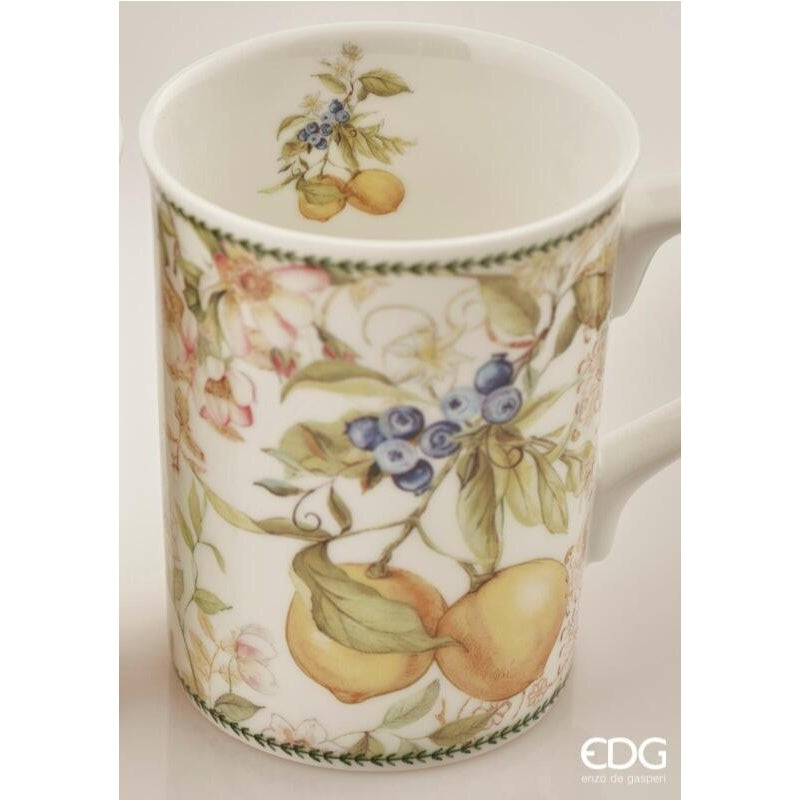 edg enzo de gasperi edg enzo de gasperi set 2 tazze mug porcellana h 11 cm d 8 cm 320 ml confezione regalo giallo ean 8056372397370