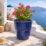 edg enzo de gasperi edg enzo de gasperi set 3 pz vaso atlas limoni svasato h 47 cm h 36 cm h 29 cm waterproof blu ean 8059824486448