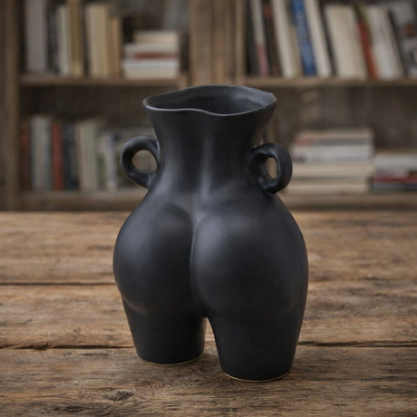 edg enzo de gasperi edg enzo de gasperi vaso chakra booty h 27 cm 20 x 165 cm ceramica nero ean 8059824018816