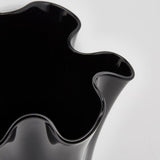 edg enzo de gasperi edg enzo de gasperi vaso drappo nida h 22 cm d 17 cm vetro nero ean 8056372129018