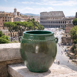 edg enzo de gasperi edg enzo de gasperi vaso fenice rotondo bombato h 58 cm d 50 cm verde ean 8056372828485