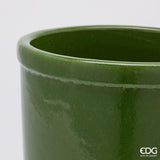 edg enzo de gasperi edg enzo de gasperi vaso glaze cilindro h 23 cm d 245 cm ceramica waterproof colore verde ean 8059824609816