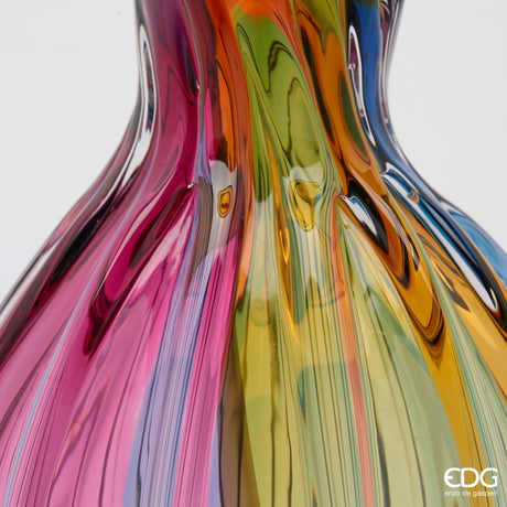 edg enzo de gasperi edg enzo de gasperi vaso rainbow anfora vetro h 49 cm d 24 cm multicolor ean 8059824632326