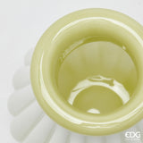 edg enzo de gasperi edg enzo de gasperi vaso righe con bordo h 20 cm d 16 cm waterproof vetro verde chiaro ean 8059824619136