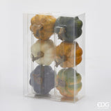 edg enzo de gasperi edg enzo de gasperi zucca rotonda cf 6 pz ass h 8 cm d 8 cm giallo verde ean 8059824573230