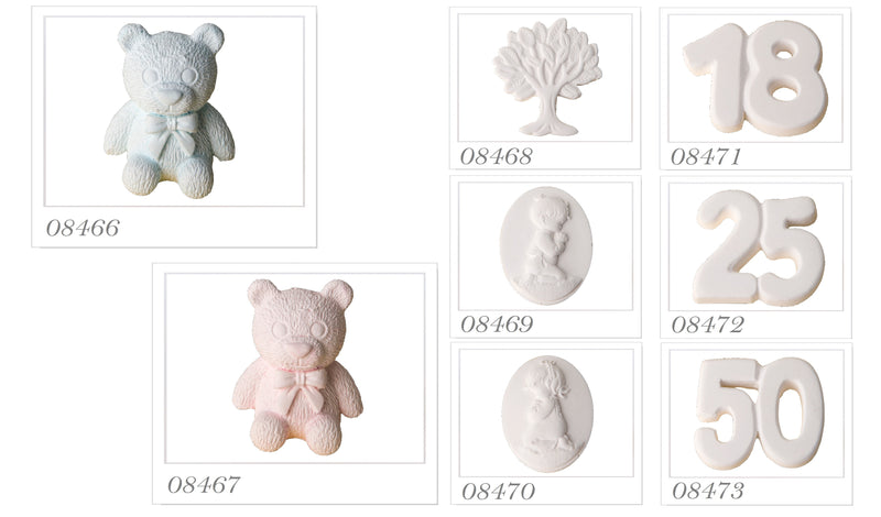 etm etm gesso 18 anni bomboniera applicazione 35 cm bianco 12 pz ean 8053853834638
