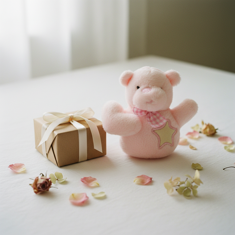 Peluche orso rosa Etm Etstar 12 cm: morbido, elegante, perfetto per bomboniere nascita e battesimo. ean 8053853835215