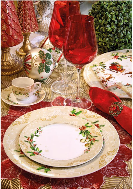 fade fade agrifoglio piatto rettangolare natalizio 315 x 155 cm multicolor ean 8016175589686