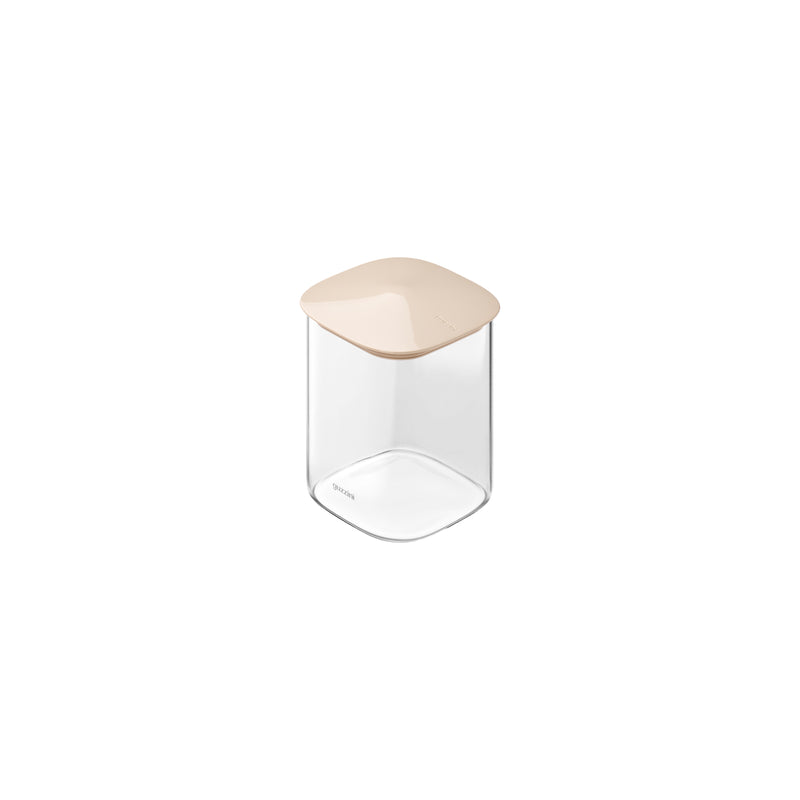 guzzini guzzini barattolo rettangolare fresh style 1 000 ml vetro tappo beige ean 8008392421757
