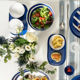 guzzini guzzini ciotola riviera melamina d 30 cm bianco blu ean 8008392392354