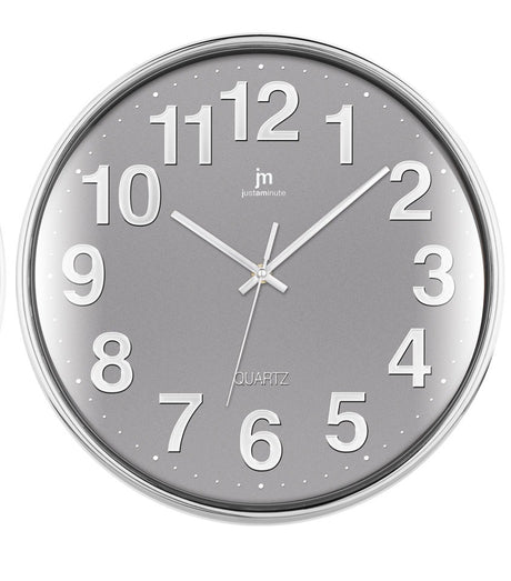 lowell lowell orologio da parete cromato d 35 cm ass bianco grigio o nero 1 pz ean 8008457780515