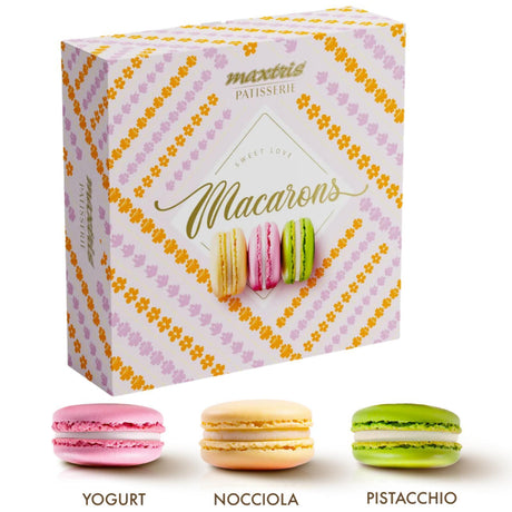 immagine-2-maxtris-confezione-macarons-assortiti-nocciola-pistacchio-e-yogurt-210-gr-ean-8022470871487