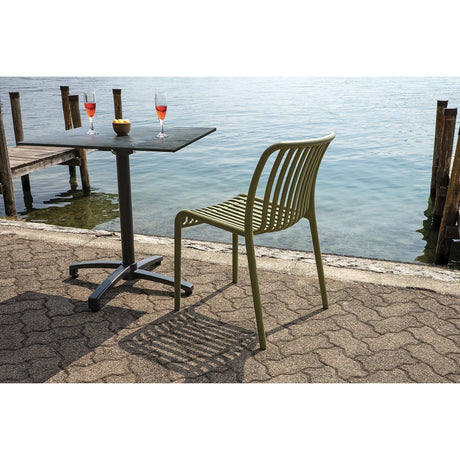 moia greenwood moia greenwood base tavolo in alluminio 40 x 40 cm tubo d 7 cm 7 kg bianco basamento resistente design moderno ean 8013054835469