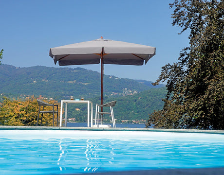 moia greenwood moia greenwood ombrellone legno de lux 3 x 3 palo centrale mt grigio ean 8013054830105