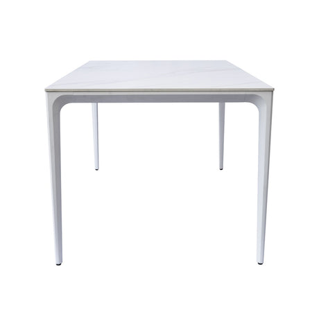 moia greenwood moia greenwood tavolo alghero 180 x 90 cm in alluminio bianco con piano in gres bianco tavolo outdoor design moderno ean 8013054837951