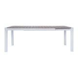moia greenwood moia greenwood tavolo arenzano allungabile 211 276 x 100 cm in alluminio bianco con piano effetto legno design moderno ean 8013054838033