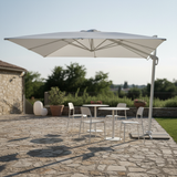 moia greenwood moia greenwood ombrellone colorado 3 x 4 m in alluminio bianco ombrellone outdoor con telo in poliestere bianco design moderno ean 8013054837753