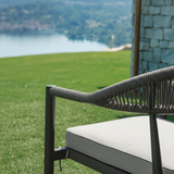 moia greenwood moia greenwood set milano in alluminio antracite e wicker grigio salotto giardino con 2 poltrone divano 2 posti e tavolino ean 8013054832680