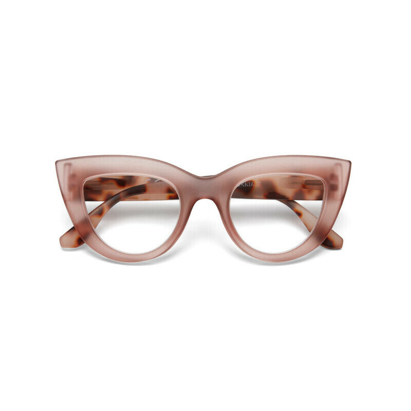 okkia okkia occhiale da lettura mod claudia premontato gatto soft touch pink havana diottrie 1 50 ean 8055773193024