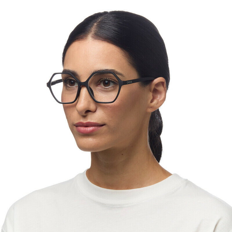 okkia okkia occhiale da lettura mod valencia premontato soft touch spring anti luce blu nero diottrie 1 50 ean 8056211374166