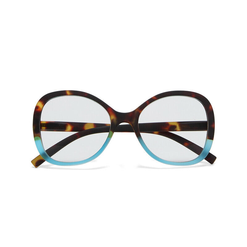 okkia okkia occhiale da lettura mod verona premontato butterfly soft touch spring anti luce blu havana blue diottrie 3 00 ean 8056211374043