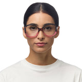 okkia okkia occhiale da lettura mod verona premontato butterfly soft touch spring anti luce blu havana pink diottrie 2 50 ean 8056211374432
