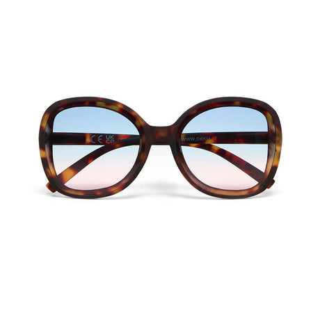 okkia okkia occhiale da sole premontato butterfly mod anna soft touch havana lenti blue pink ean 8056211374265