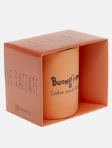 piu forty 40 piu forty 40 mug ceramica con manico 325 cl stampa buongiorno salvo complicazioni arancione mat ean 8055773195813