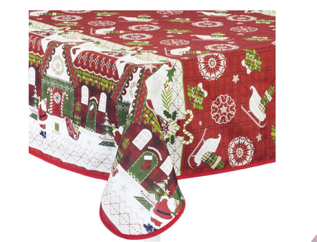 preziosa home preziosa home tovaglia sbiecata ass natale 140 x 330 cm no stiro antimacchia 1 pz ean 8050264134159