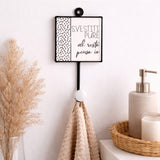 regalo italiano regalo italiano appendino da parete in ceramica e ferro ass 8 x 17 cm gancio appendiabiti decorativo per casa e ingresso 1 pz ean 8057586095830