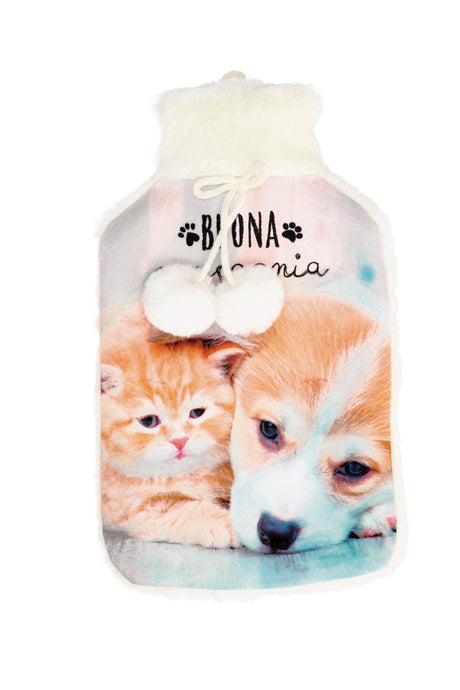 regalo italiano regalo italiano borsa acqua calda con cover pet natalizi ass 2 lt multicolor 1 pz ean 8021785770263