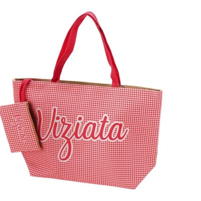 regalo italiano regalo italiano borsa mare con pochette ass col 58 x 18 cm h 38 cm tessuto 1 pz ean 8057586212107