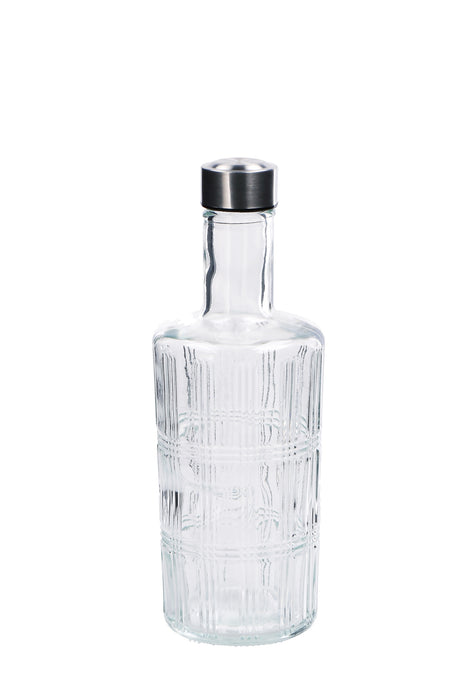 regalo italiano regalo italiano bottiglia ass 1 lt d 9 cm h 275 cm acciaio vetro trasparente 1 pz ean 8057586201712