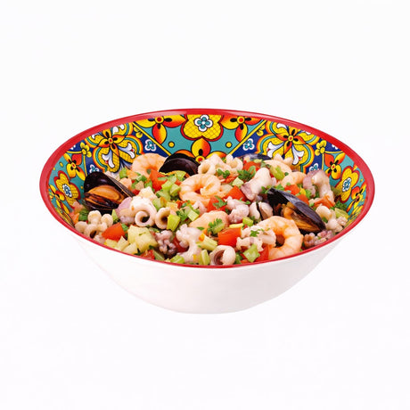 regalo italiano regalo italiano ciotola rian in melamina d 32 cm h 11 cm rosso blu ean 8057586160538