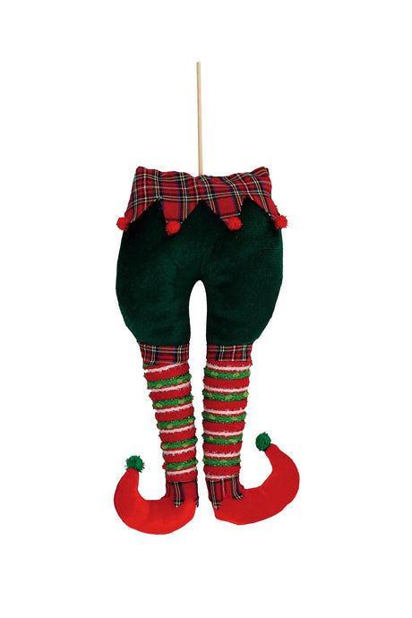 regalo italiano regalo italiano decorazione natale gambe elfo ass 22 x 7 cm h 53 cm rosso 1 pz ean 8057586094109