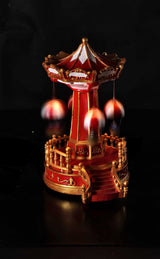 regalo italiano regalo italiano giostra natale con 12 led 22 x 18 cm h 30 cm multicolor ean 8057586156906