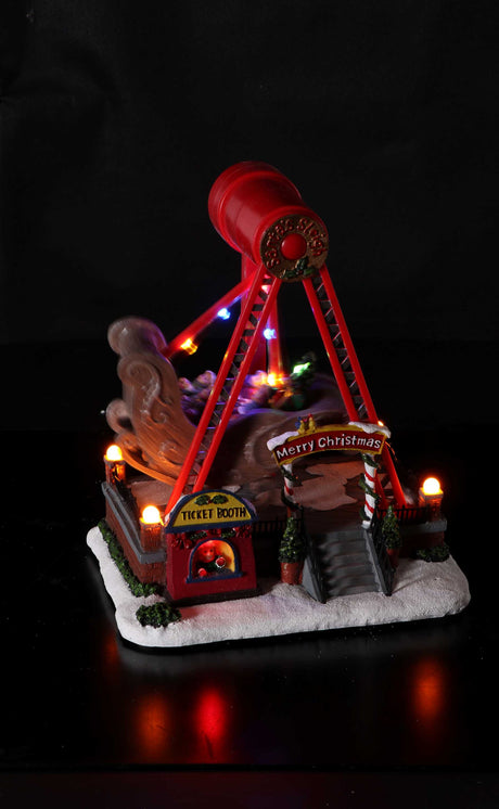 regalo italiano regalo italiano giostra natale con 13 led 23 x 19 cm h 24 cm multicolor ean 8057586156883