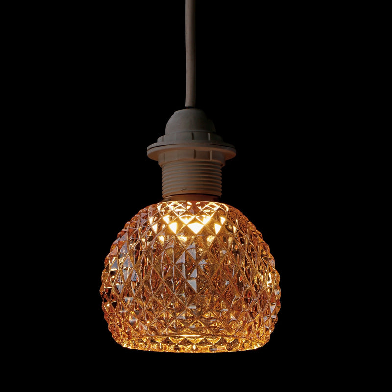 regalo italiano regalo italiano lampada paralume ass e27 d 11 cm h 13 cm vetro a rombi 1 pz ean 8057586263321