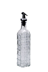 regalo italiano regalo italiano oliera acetiera ass con tappo acciaio 500 ml h 30 cm 6 x 6 cm vetro trasparente 1 pz ean 8057586201705