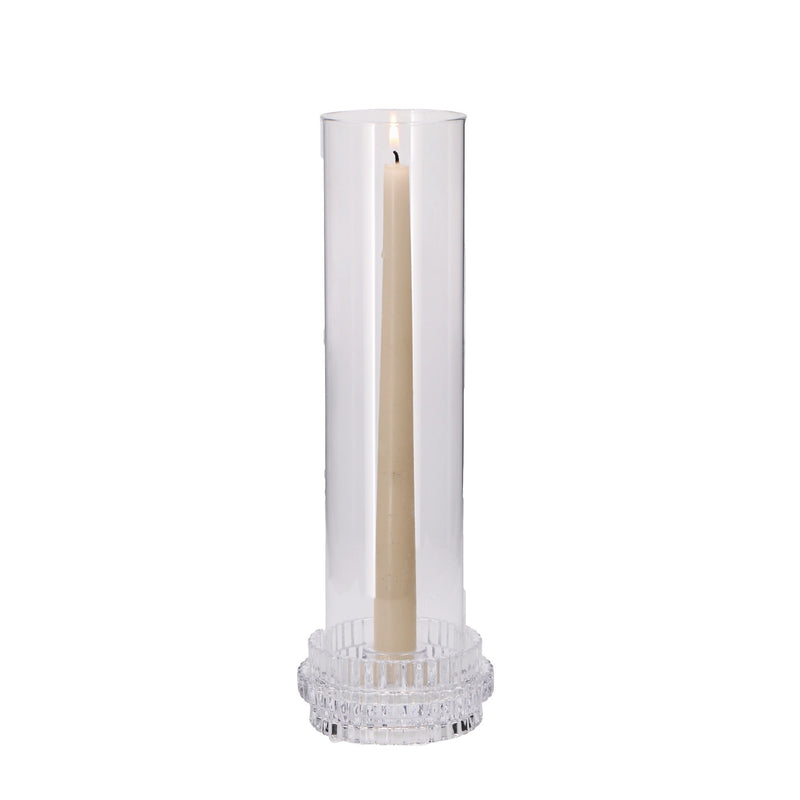 regalo italiano regalo italiano portacandela in vetro borosilicato d 11 cm h 32 cm trasparente ean 8057586201477