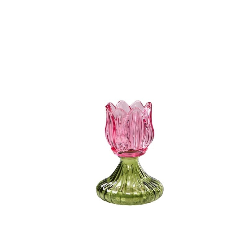 regalo italiano regalo italiano portacandela tealight vetro ass con gambo d 10 cm h 145 cm bomboniera 1 pz ean 8057586208223