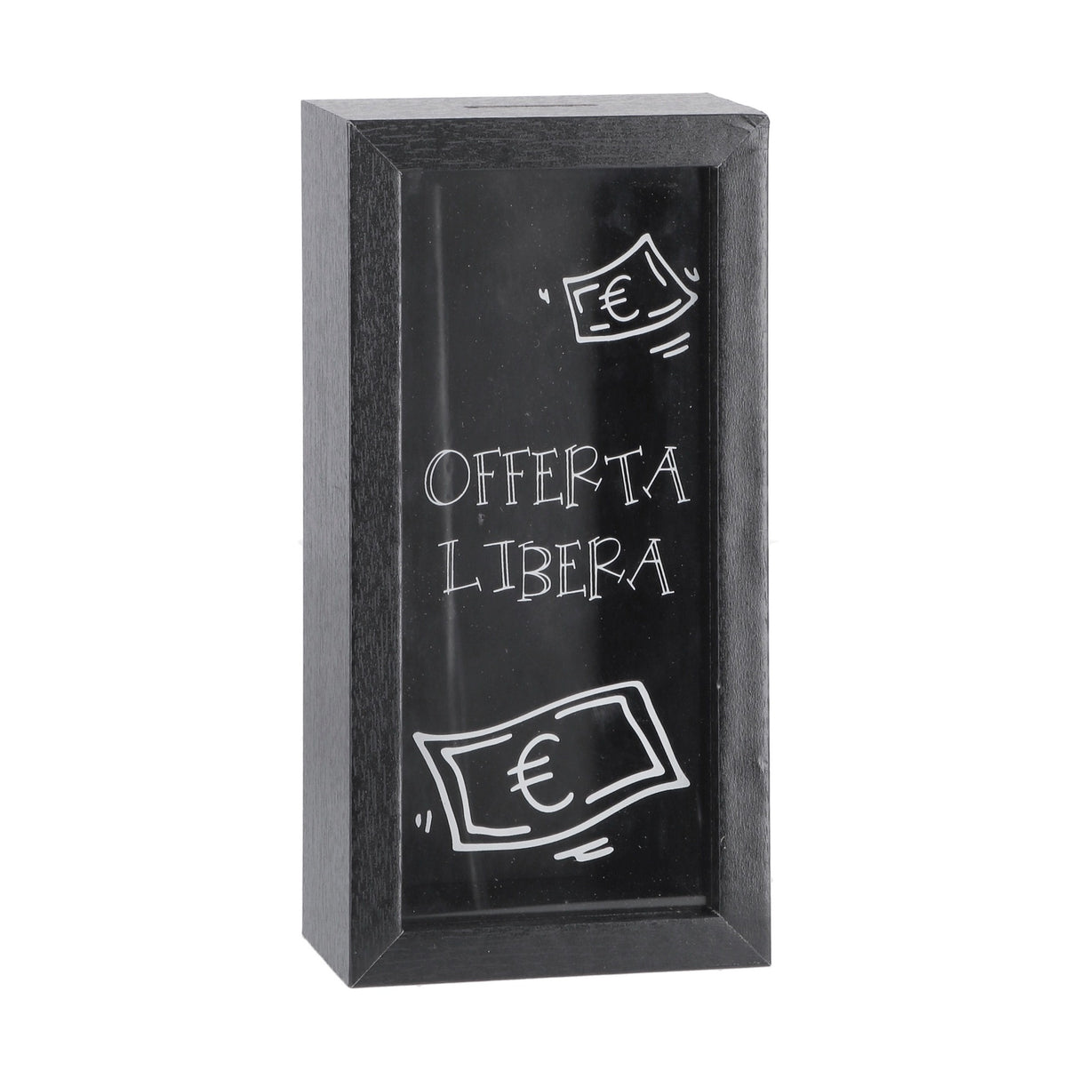 regalo italiano regalo italiano salvadanaio in mdf e vetro 10 x 6 cm h 20 cm ass porta risparmi decorativo moderno 1 pz ean 8057586123670