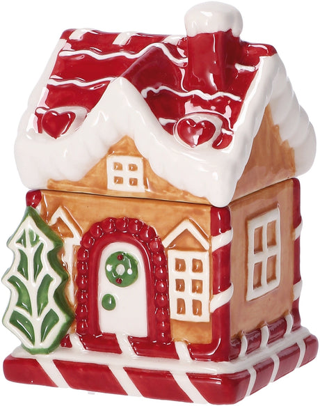 regalo italiano regalo italiano scatola casetta natale ceramica ass 9 x 8 x 13 cm multicolor 1 pz ean 8021785855199