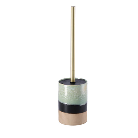 regalo italiano regalo italiano scopino wc ceramica ass d 10 cm h 35 cm porta scopino bagno moderno con manico in metallo 1 pz ean 8057586010031