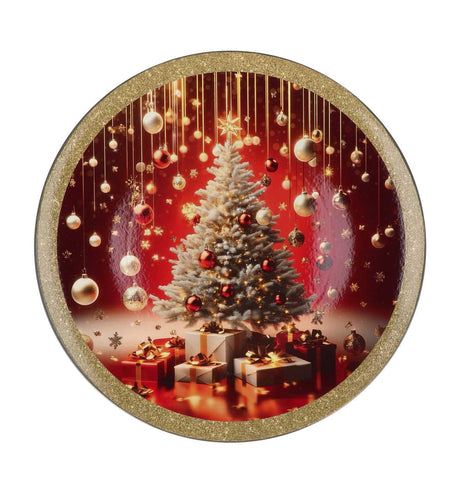 regalo italiano regalo italiano sottopiatto merry christmas natale tondo plastica d 33 cm ass multicolor 1 pz ean 8057586115118