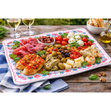 regalo italiano regalo italiano vassoio glen rettangolare in melamina 48 x 28 cm h 2 cm multicolor ean 8057586160835