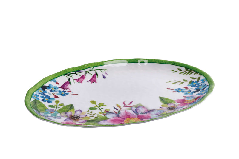 regalo italiano regalo italiano vassoio ovale shia melamina 40 x 30 cm h 25 cm multicolor ean 8057586111585